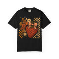 Vintage Strawberry T-Shirt - Floral Print Tee | Soft Cotton Retro Style Shirt