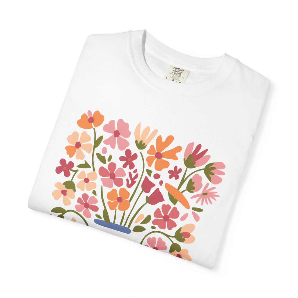 It Is Well Tee – Floral T-Shirt With Vase Flower Design | Soulful Style Shirt