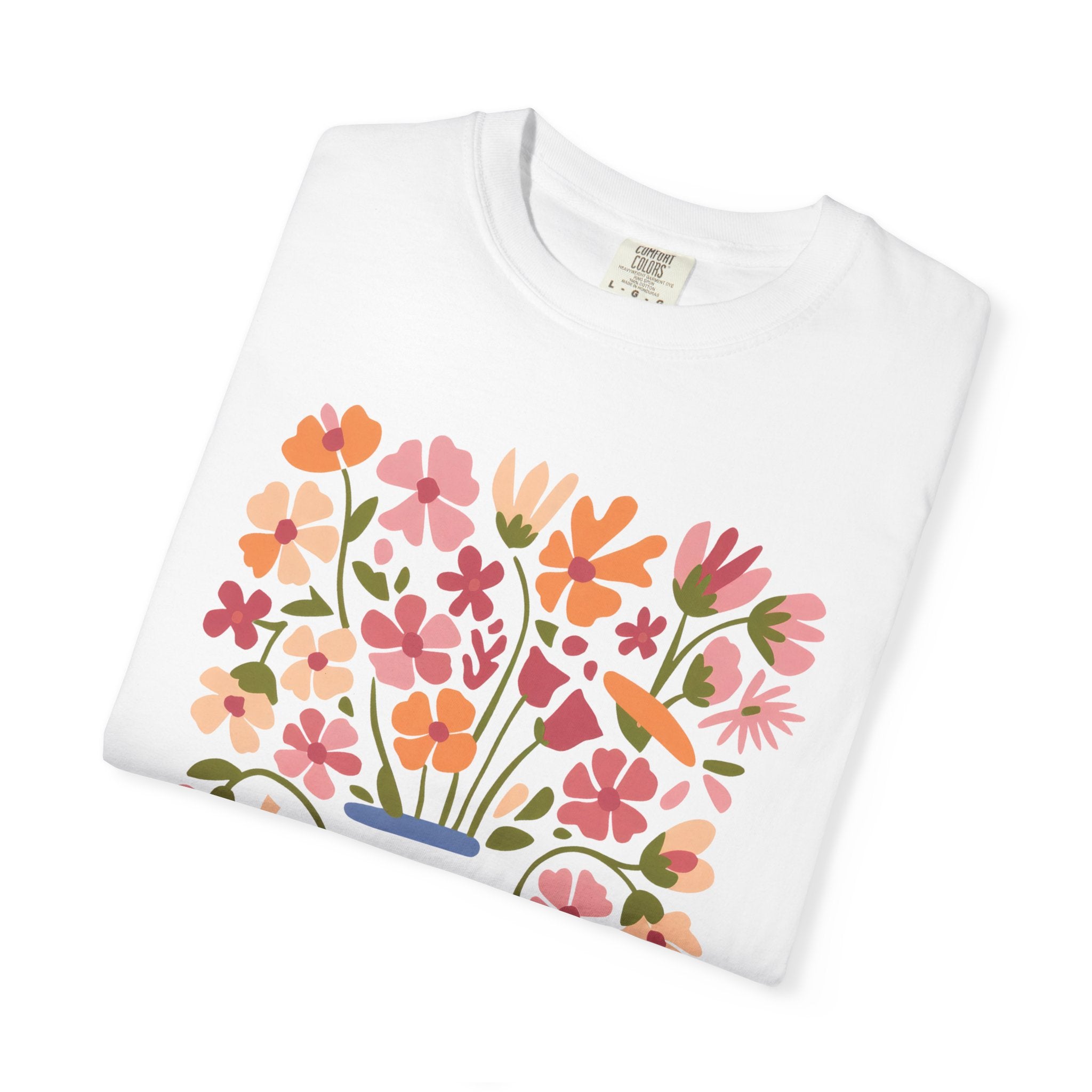 It Is Well Tee – Floral T-Shirt With Vase Flower Design | Soulful Style Shirt