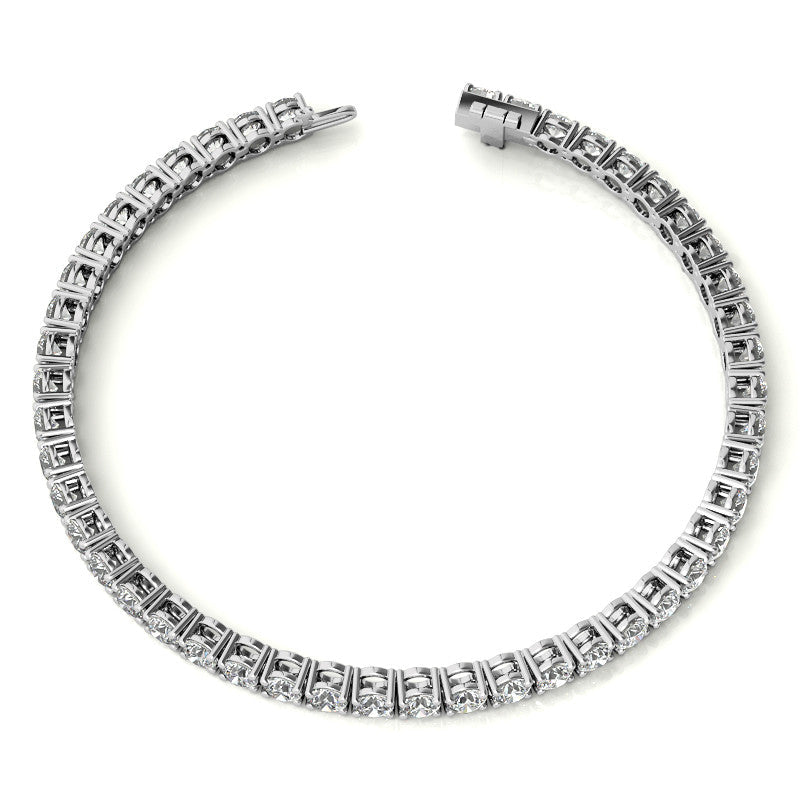 Lab Grown Diamond Bracelet – 6.5 CTW Tennis Bracelet | 14K Gold, AGI Certified