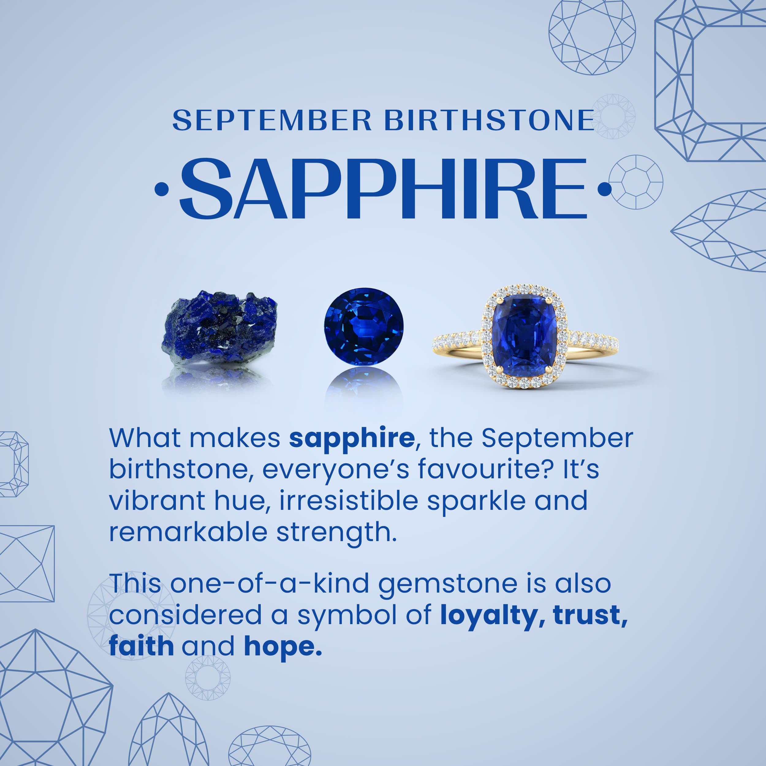 Lab Grown Sapphire Ring – Princess Diana Oval Sapphire Diamond Halo in 14K White Gold