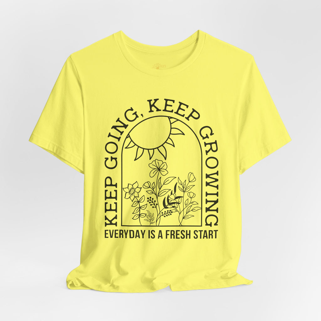 Positive Graphic Tee – Inspirational Floral Design Shirt With Uplifting Message