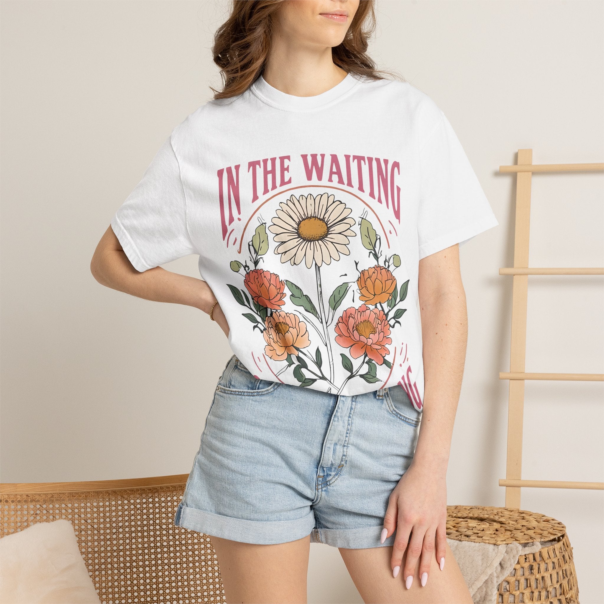 Inspirational T-Shirt | Floral Graphic Tee - Faith Based Shirt for Everyday Wear