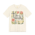 Christian Inspirational Tee – Women's Proverbs 31 Top | Floral Graphic Shirt