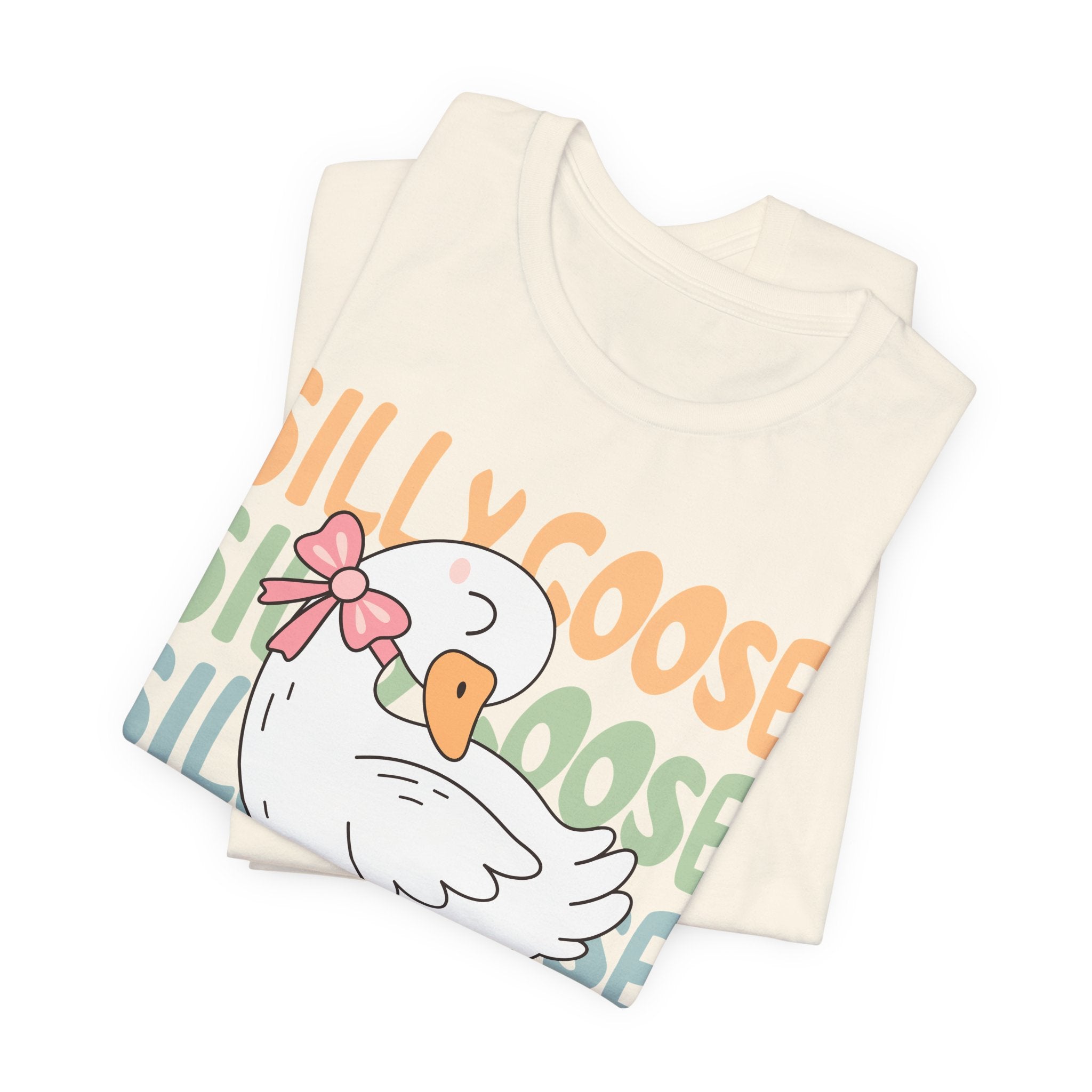 Cute Cartoon Goose Shirt – Pastel Graphic Tee | Soft Cotton T-Shirt For Women