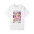 Christian Faith T-Shirt – Floral Scripture Tee With Psalm 136 Design