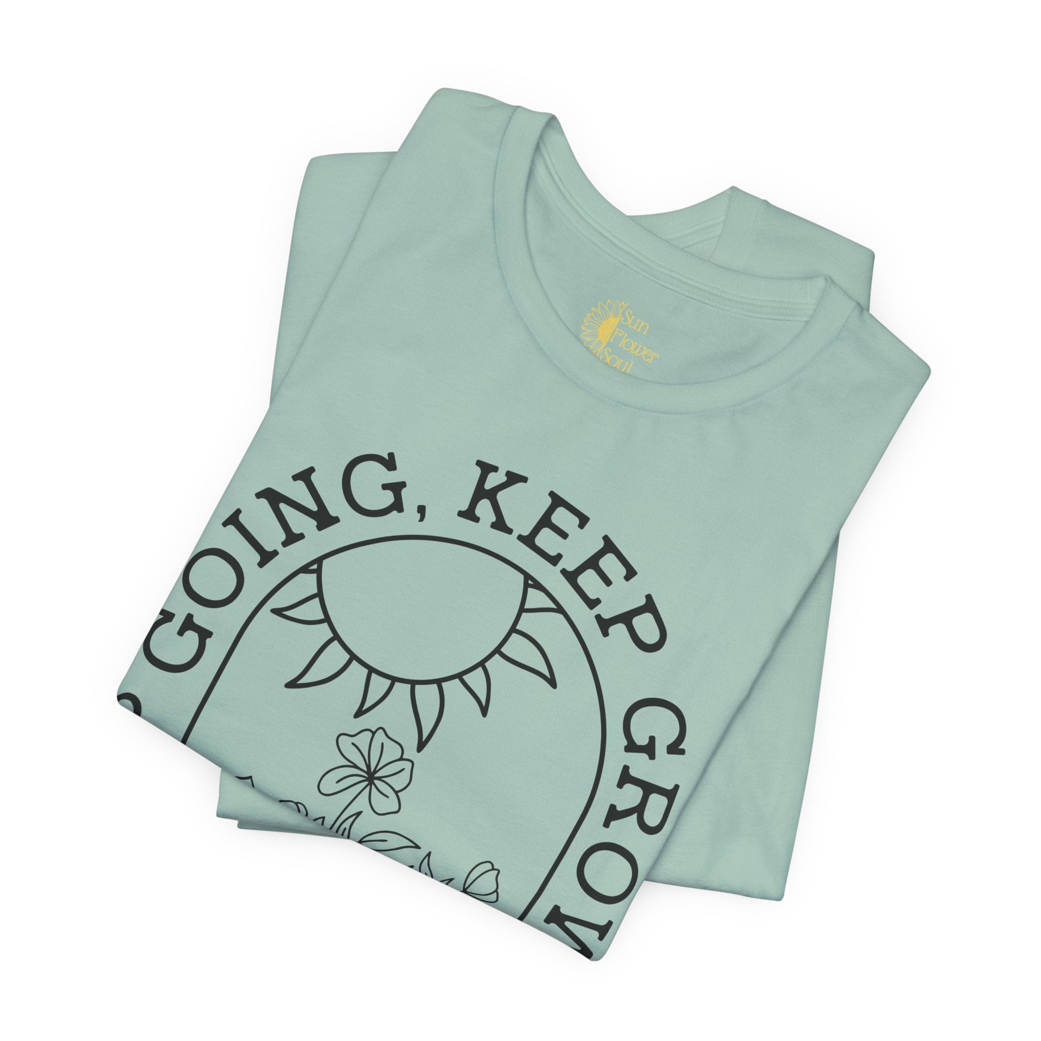 Positive Graphic Tee – Inspirational Floral Design Shirt With Uplifting Message
