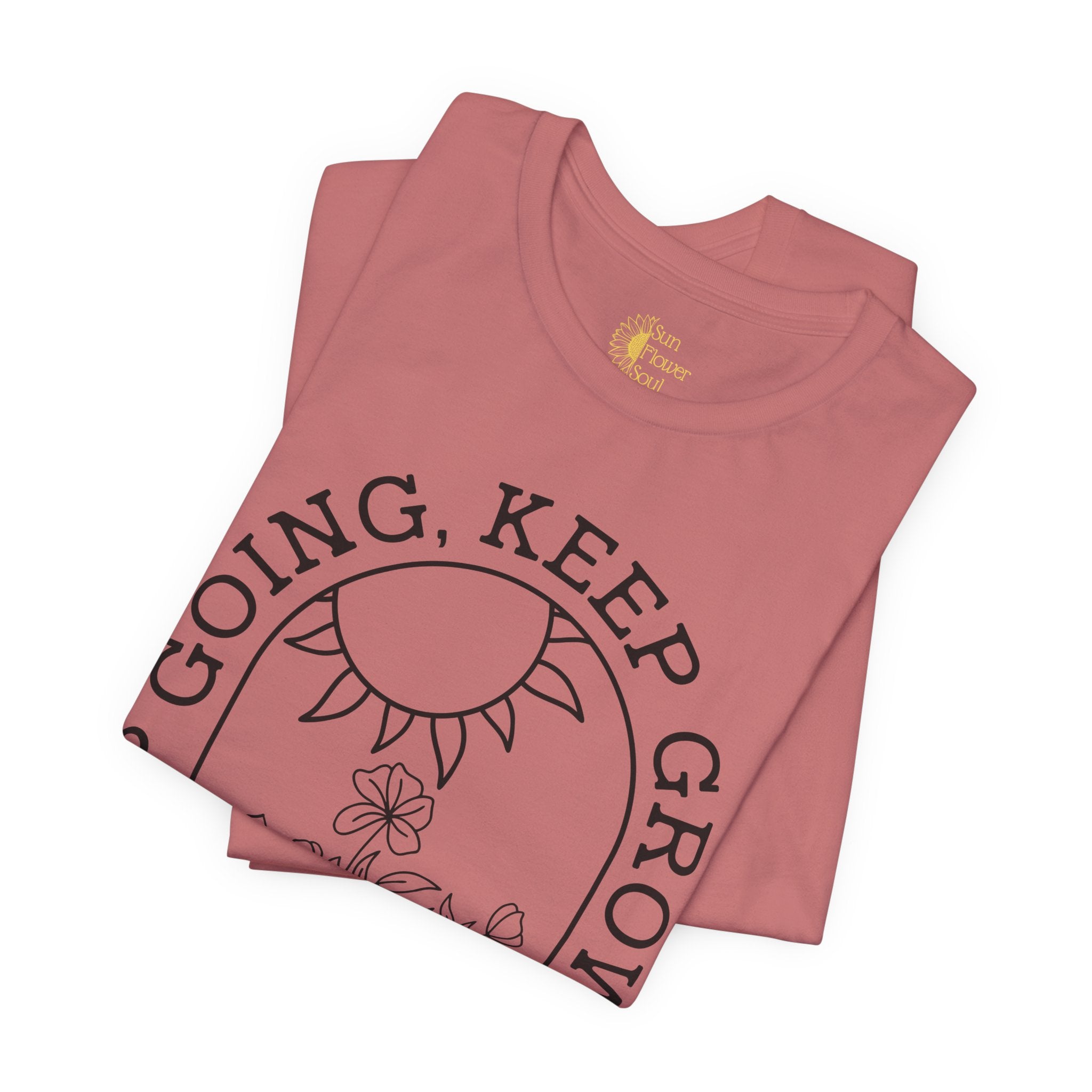 Positive Graphic Tee – Inspirational Floral Design Shirt With Uplifting Message