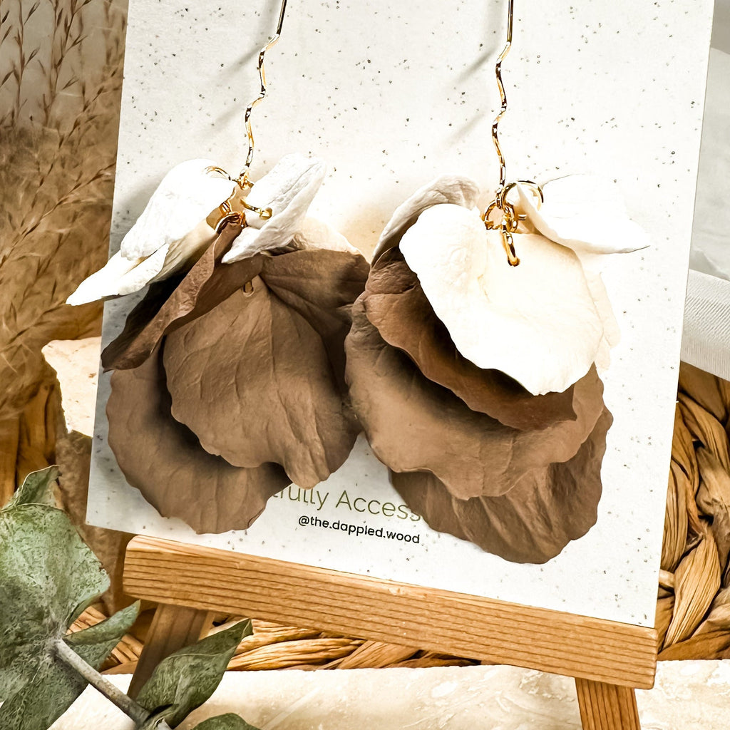 Delilah - Multi-Color Long Petal Drop Earrings