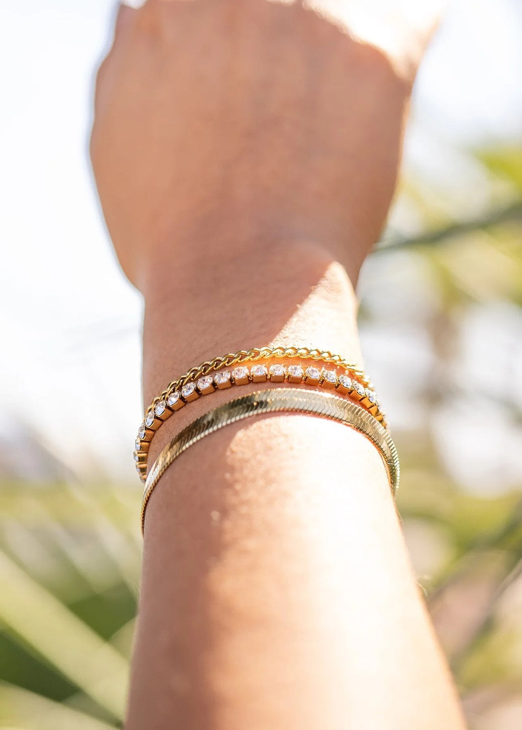 Gold Layered Bracelet Set – 25 Pc 18K Gold Stainless Steel Bracelets