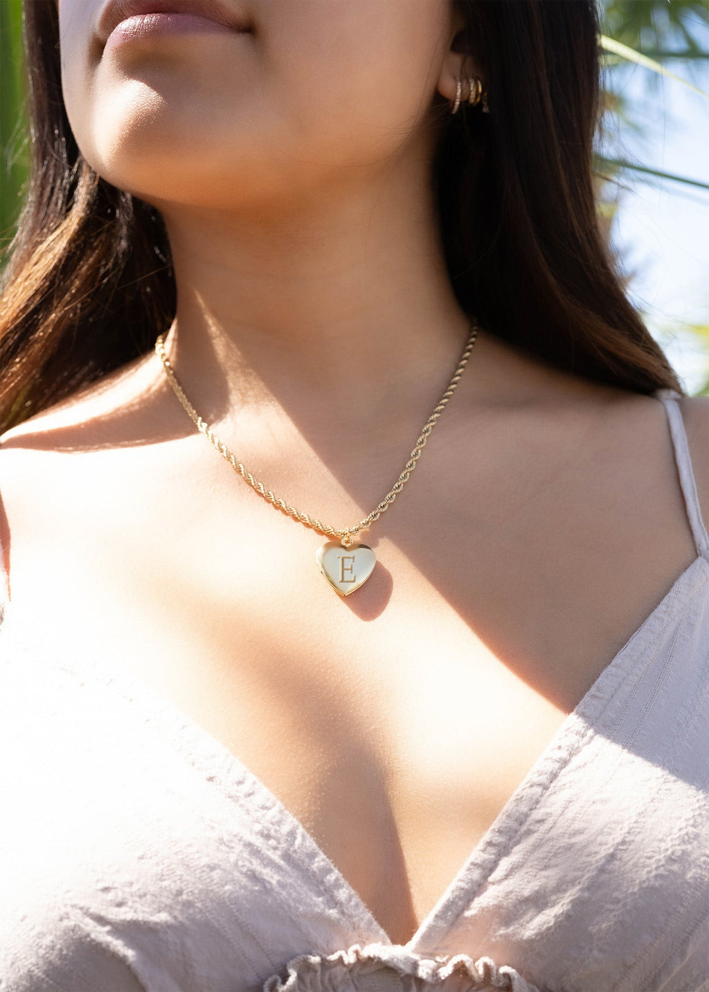 18K Gold Heart Locket – Stainless Steel Pendant | Photo Holder Keepsake Necklace