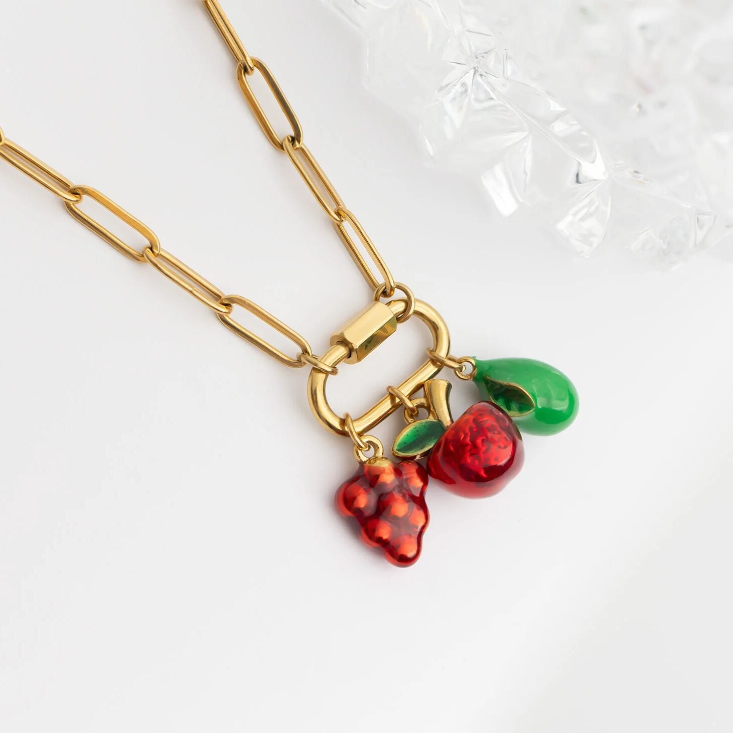 Fruit Charm Set – 18K Gold Stainless Steel Summer Charm Set | Hypoallergenic Jewelry