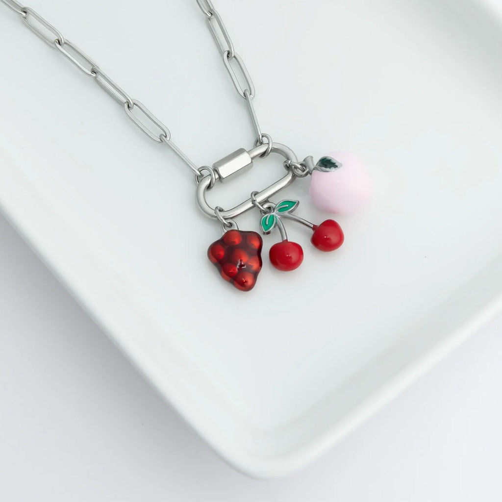 Fruit Charm Set – 18K Gold Stainless Steel Summer Charm Set | Hypoallergenic Jewelry