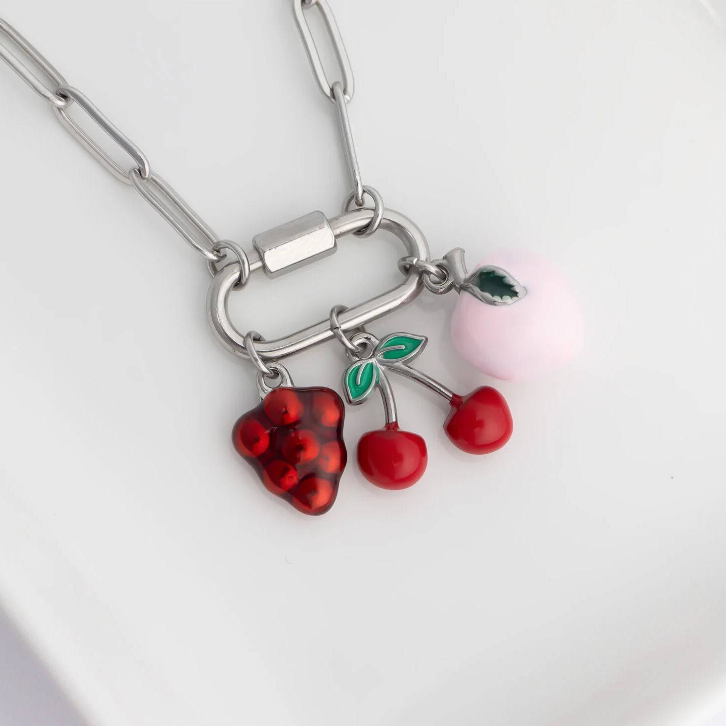 Fruit Charm Set – 18K Gold Stainless Steel Summer Charm Set | Hypoallergenic Jewelry