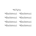 Bridal Party Charm Set – 18K Gold PVD Stainless Steel Wedding Keepsake Charms