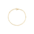 Wholesale Jewelry 14K Gold Filled Plus Paperclip Chain Bracelet- Main- 2.5mm
