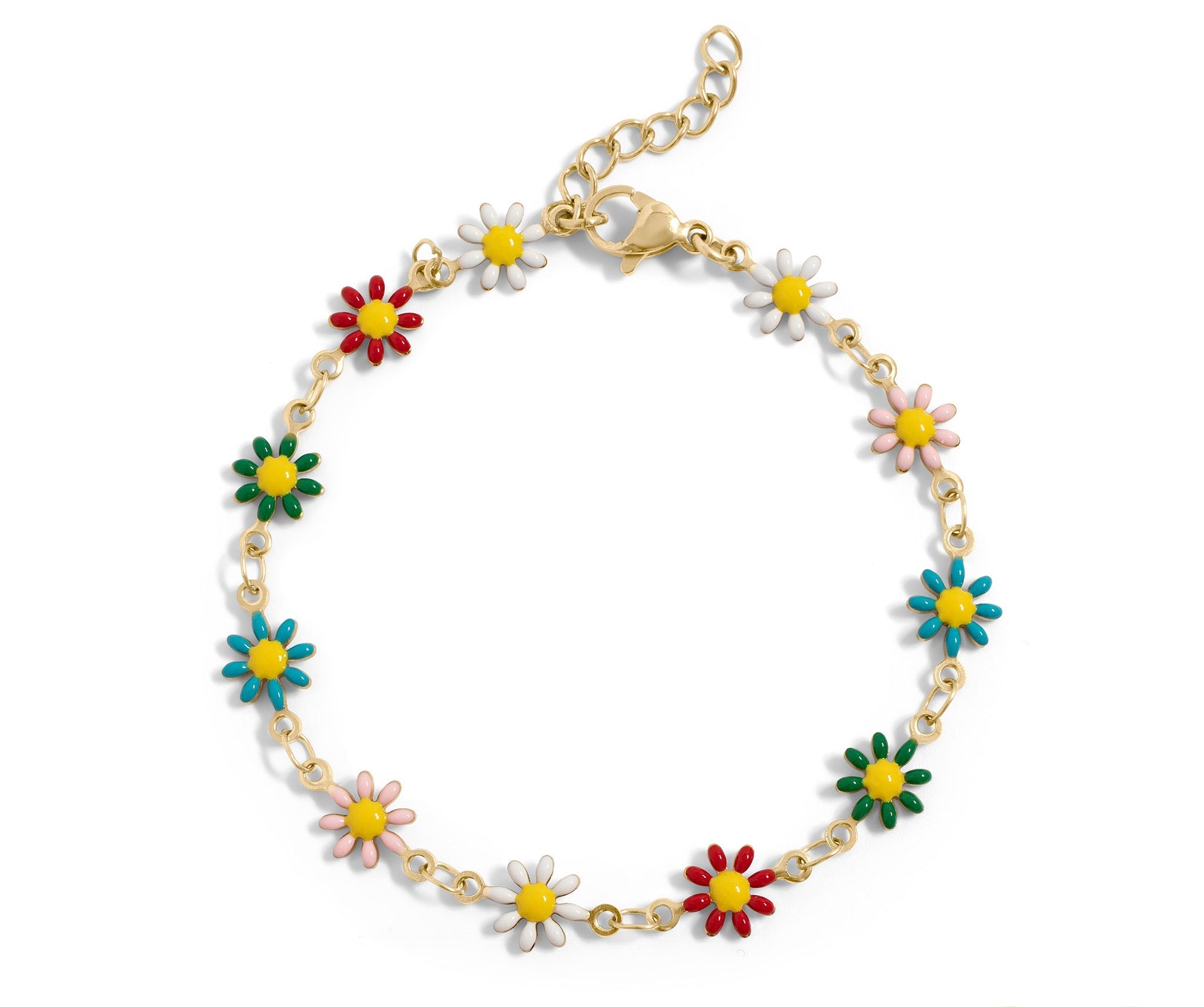  Floral Chain Bracelet 