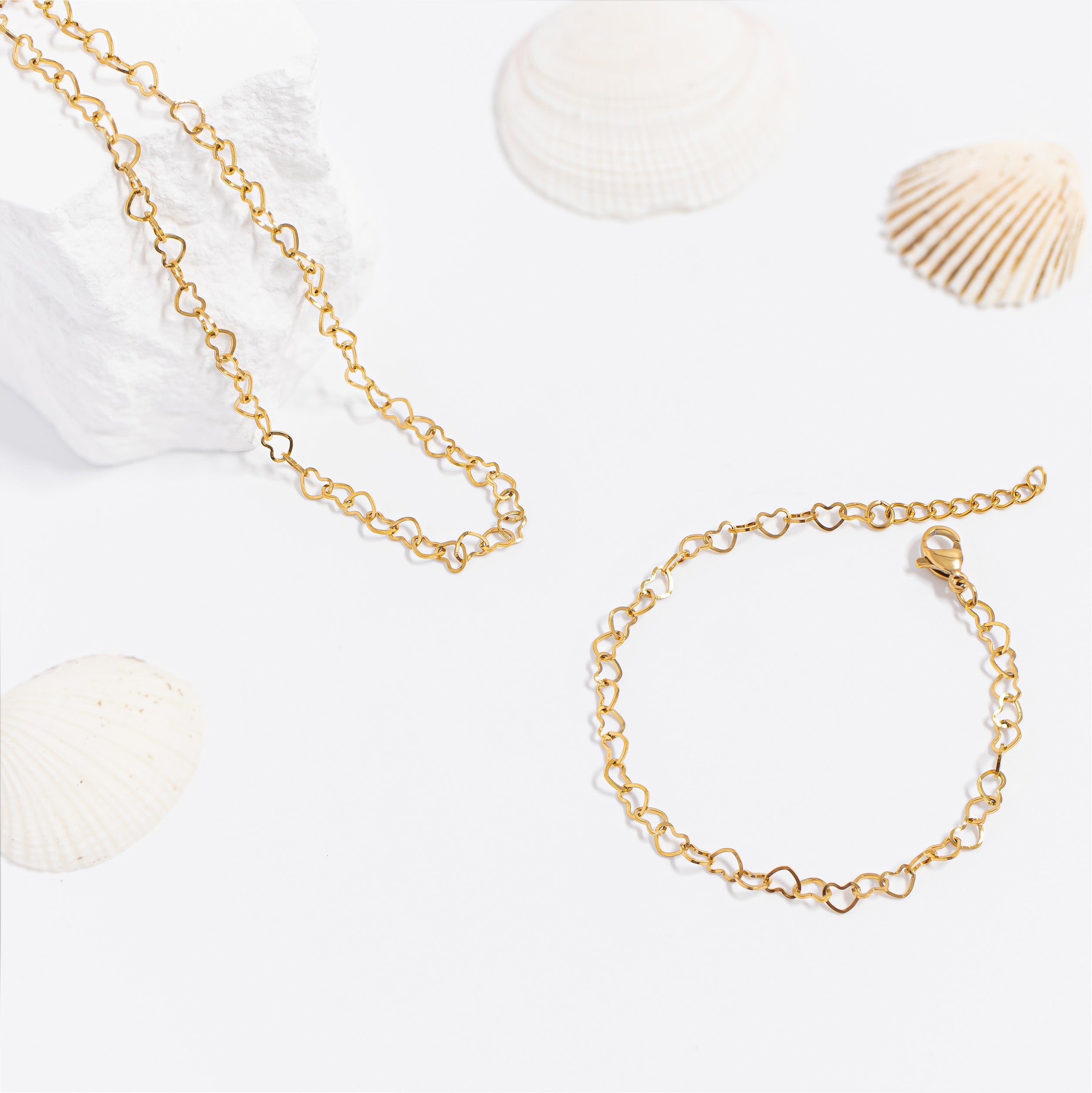 Heart Chain Bracelet