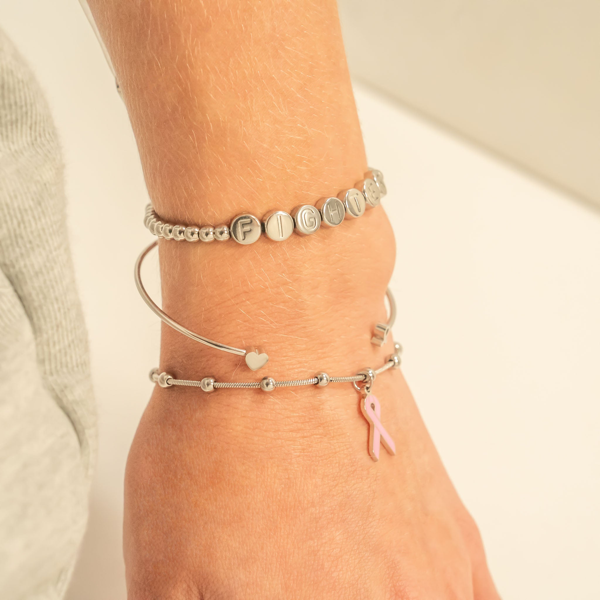 Fighter Metal Bead Bracelet