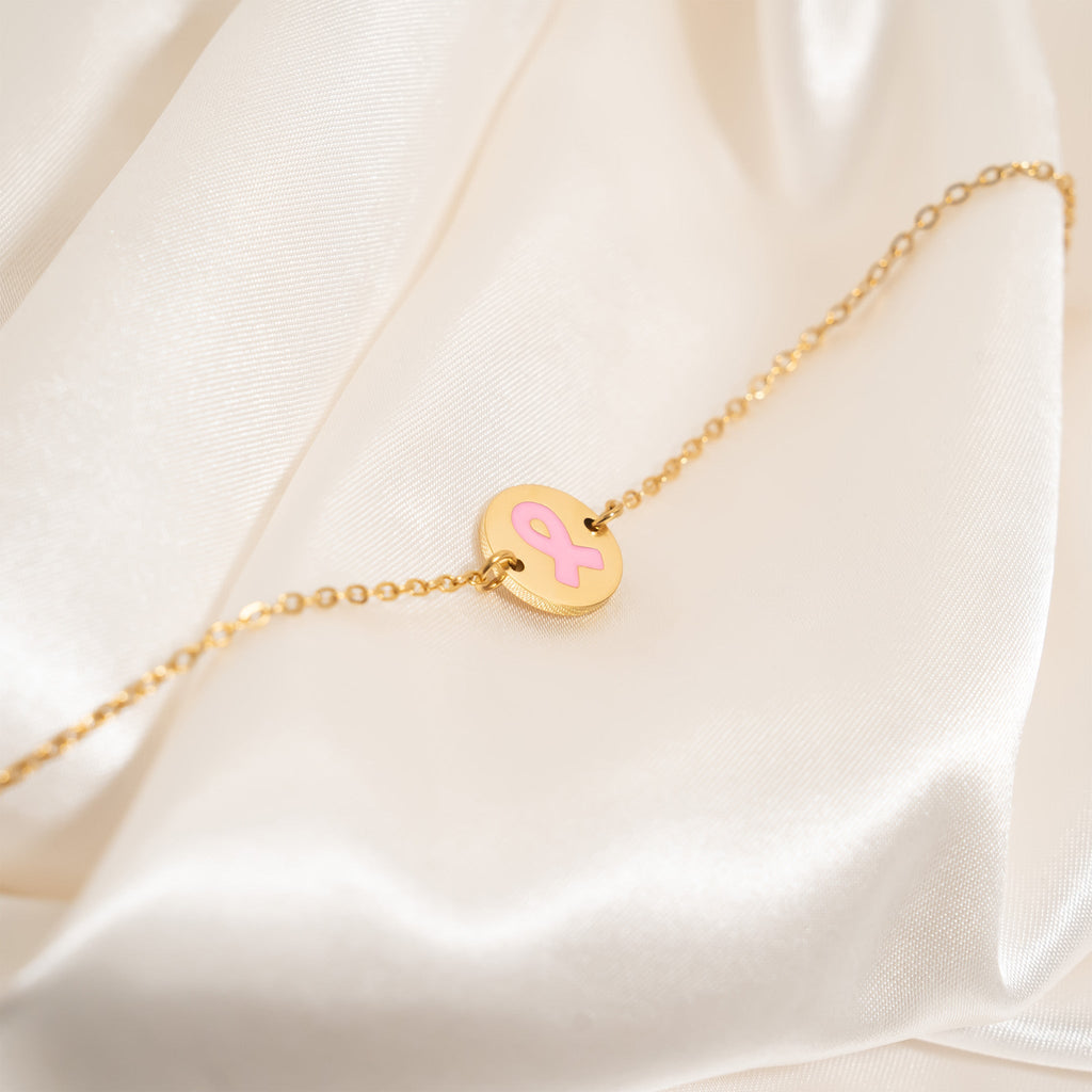 Breast Cancer Charm Bracelet