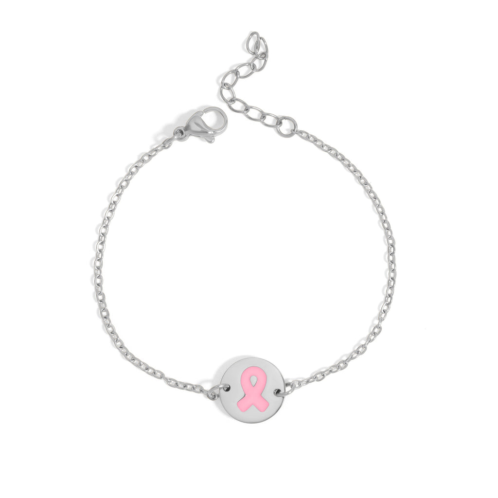 Breast Cancer Charm Bracelet