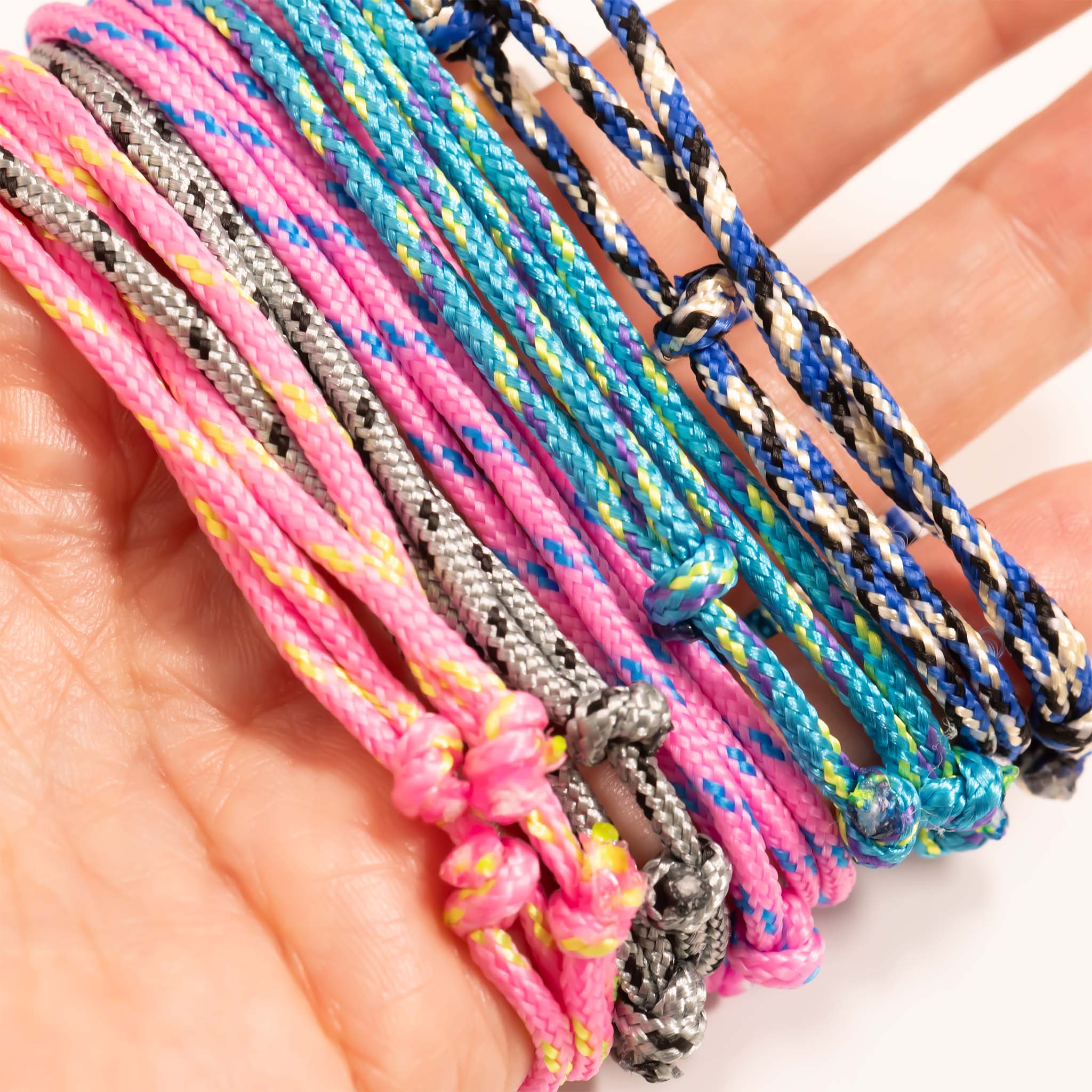 Navy Rope Carabiner Bracelet / BRJ1099