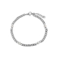 Stainless Steel Bracelet – Adjustable Chain Station Link Birthstone Jewelry Gift