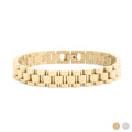 Gold Watch Band 18K PVD Stainless Steel 10mm Bracelet