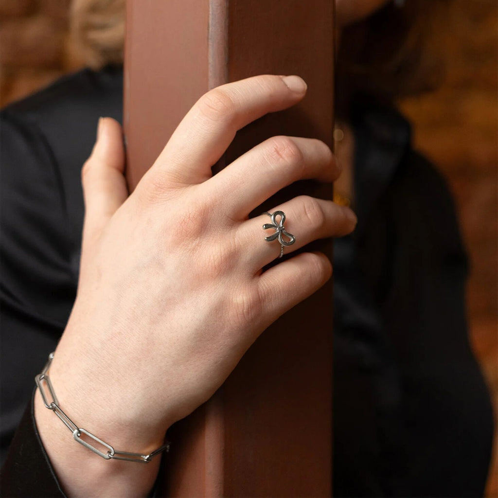 Gold Paperclip Bracelet – 18K Gold PVD Stainless Steel Long Chain, Hypoallergenic Jewelry