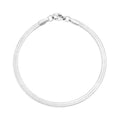 Stainless Steel Bracelet – Herringbone Chain With Hypoallergenic Lobster Clasp
