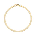Gold Herringbone Bracelet – 18K Gold Chain With Durable Stainless Steel Lobster Clasp