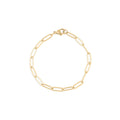 Wholesale jewelry 14K Gold Filled Plus Paperclip Chain Bracelet - Main