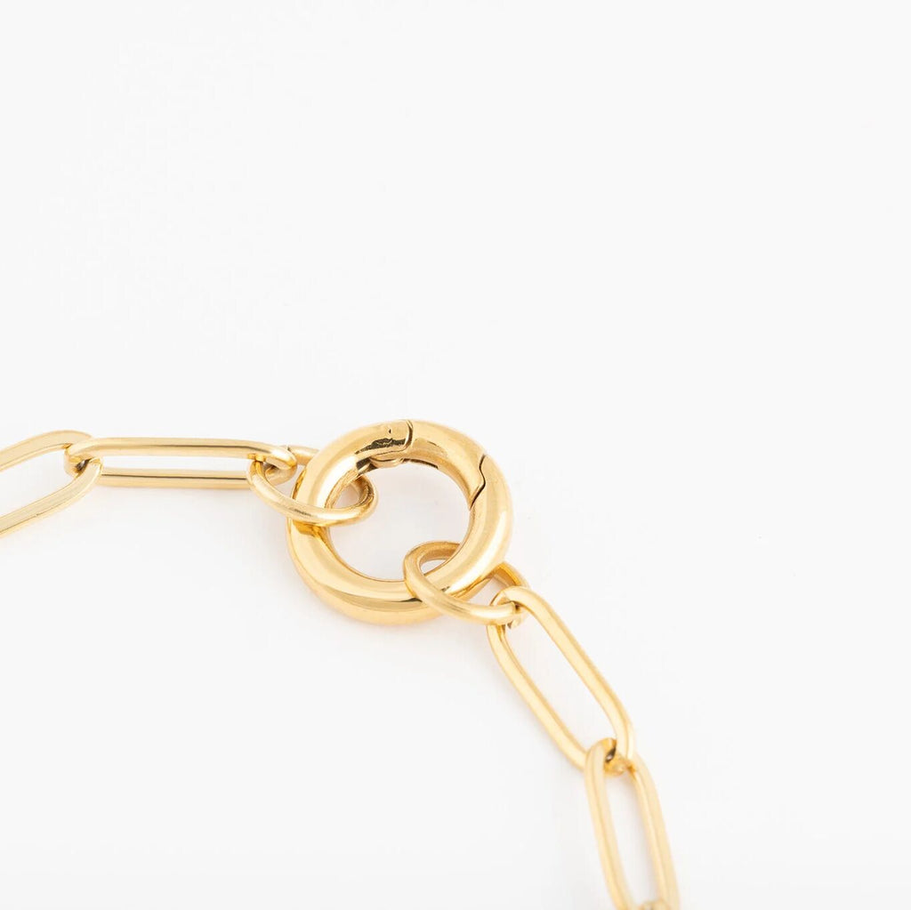 Wholesale jewelry 14K Gold Filled Plus™ Charm Keeper Chain Bracelet- Clasp 