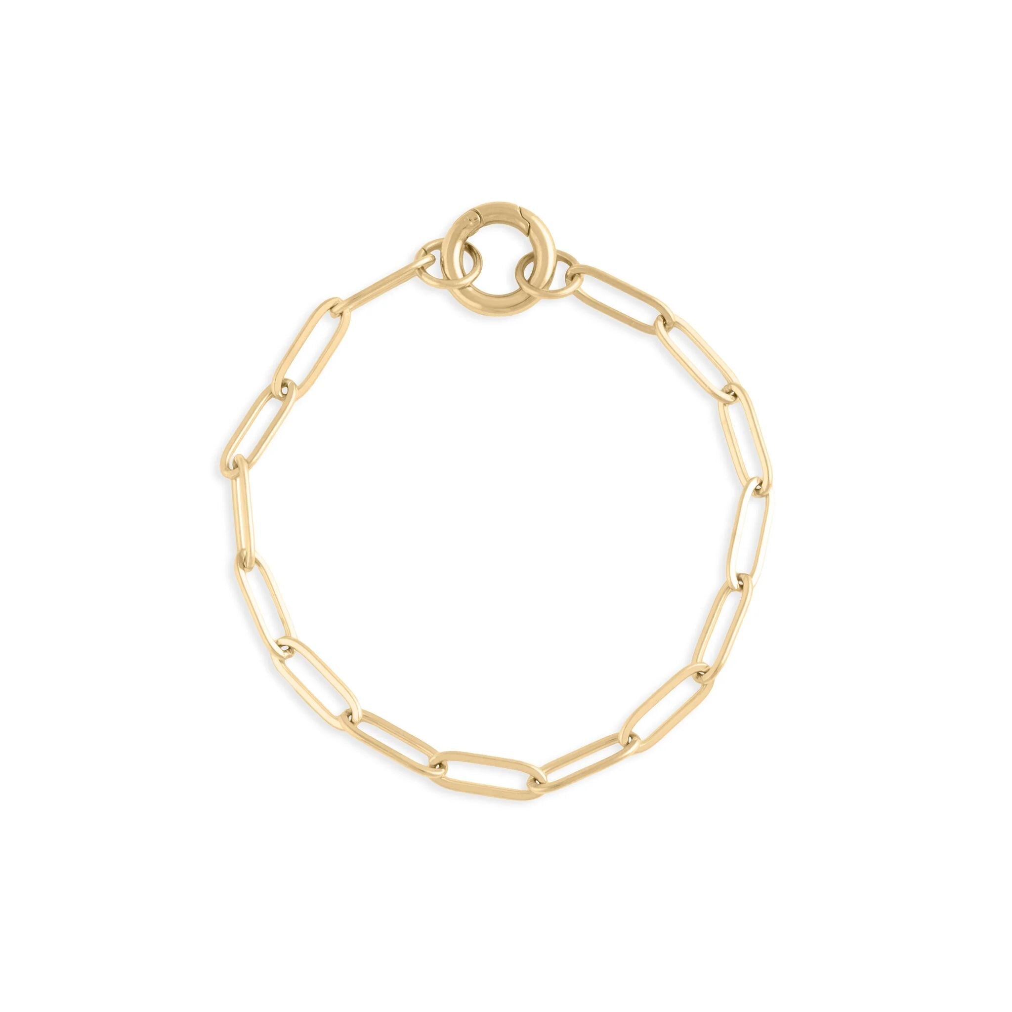 Wholesale jewelry 14K Gold Filled Plus™ Charm Keeper Chain Bracelet- Main 