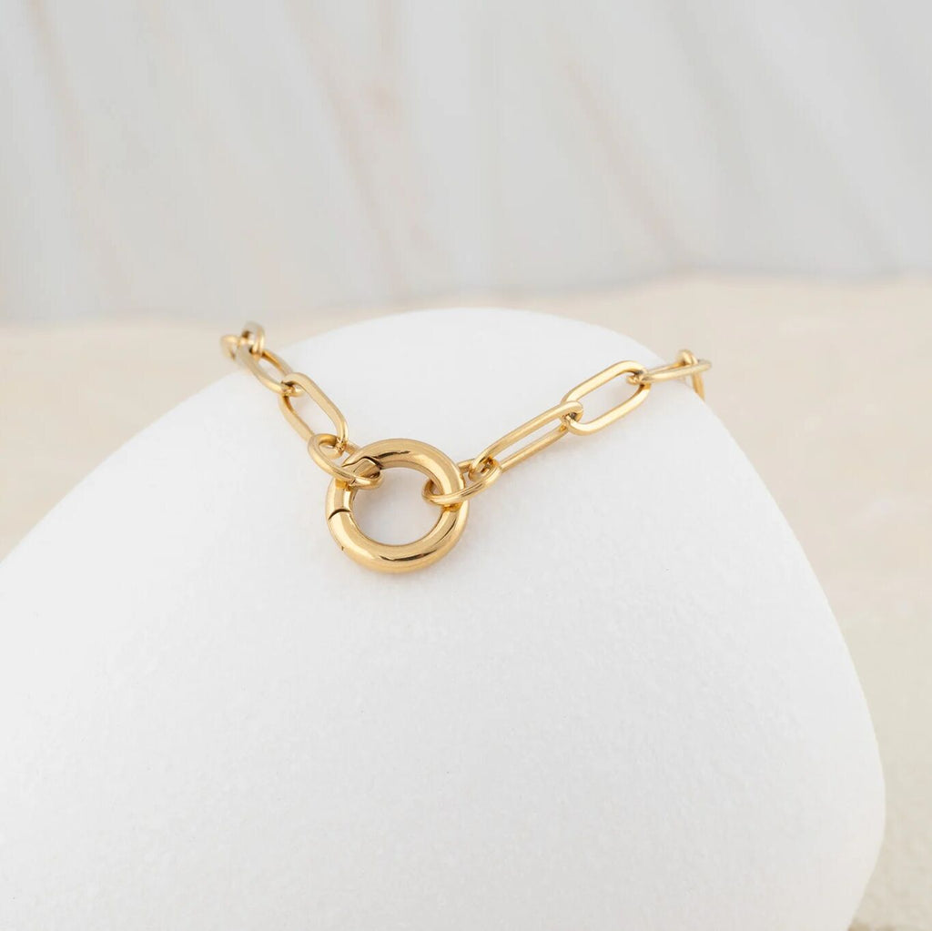 Wholesale jewelry 14K Gold Filled Plus™ Charm Keeper Chain Bracelet- Studio 