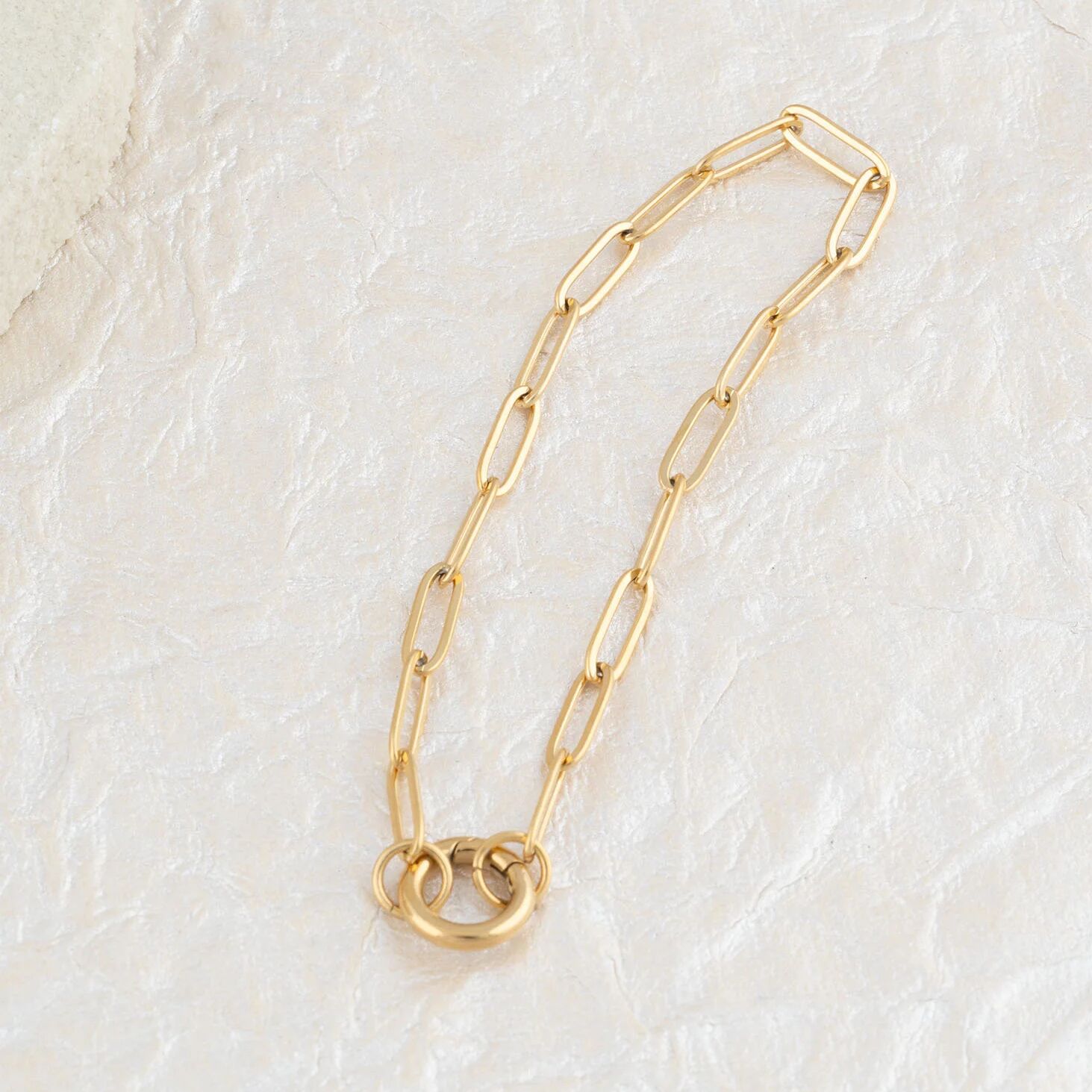 Wholesale jewelry 14K Gold Filled Plus™ Charm Keeper Chain Bracelet- Studio 