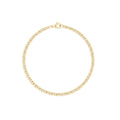 Wholesale jewelry 14K Gold Filled Plus Diamond Cut Curb Chain Bracelet- main- 3mm