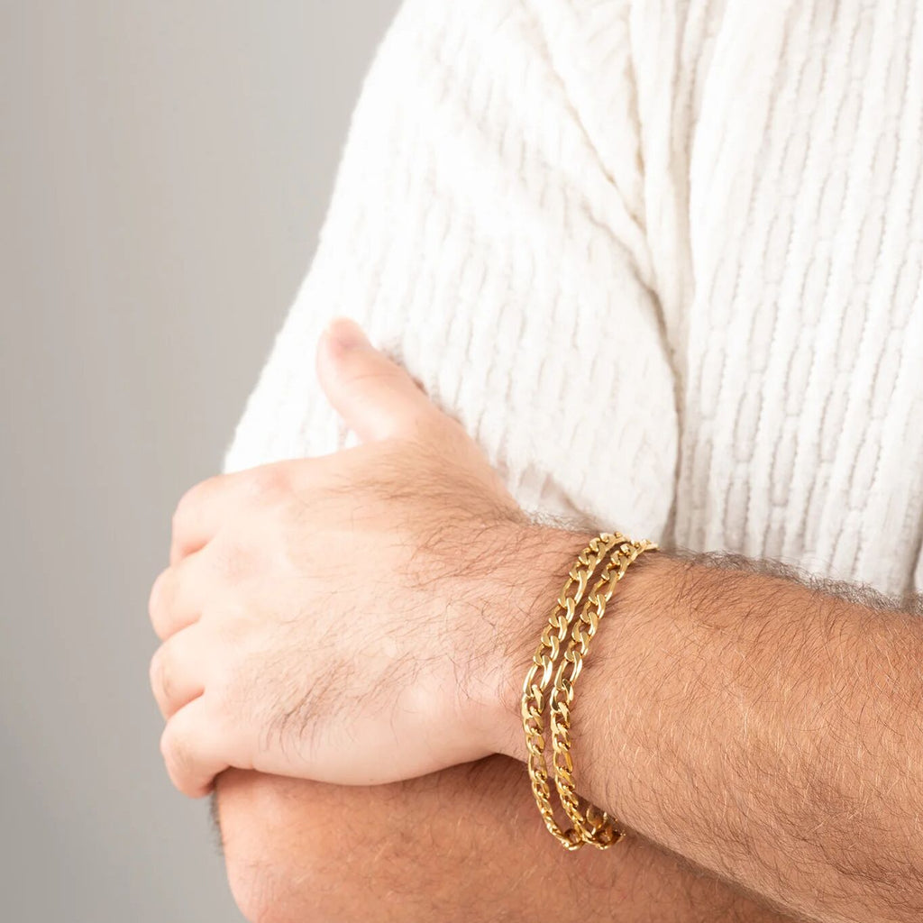 Wholesale jewelry 14K Gold Filled Plus™ Figaro Chain Bracelet- model 