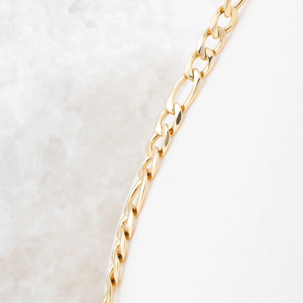 Wholesale jewelry 14K Gold Filled Plus™ Figaro Chain Bracelet- studio 