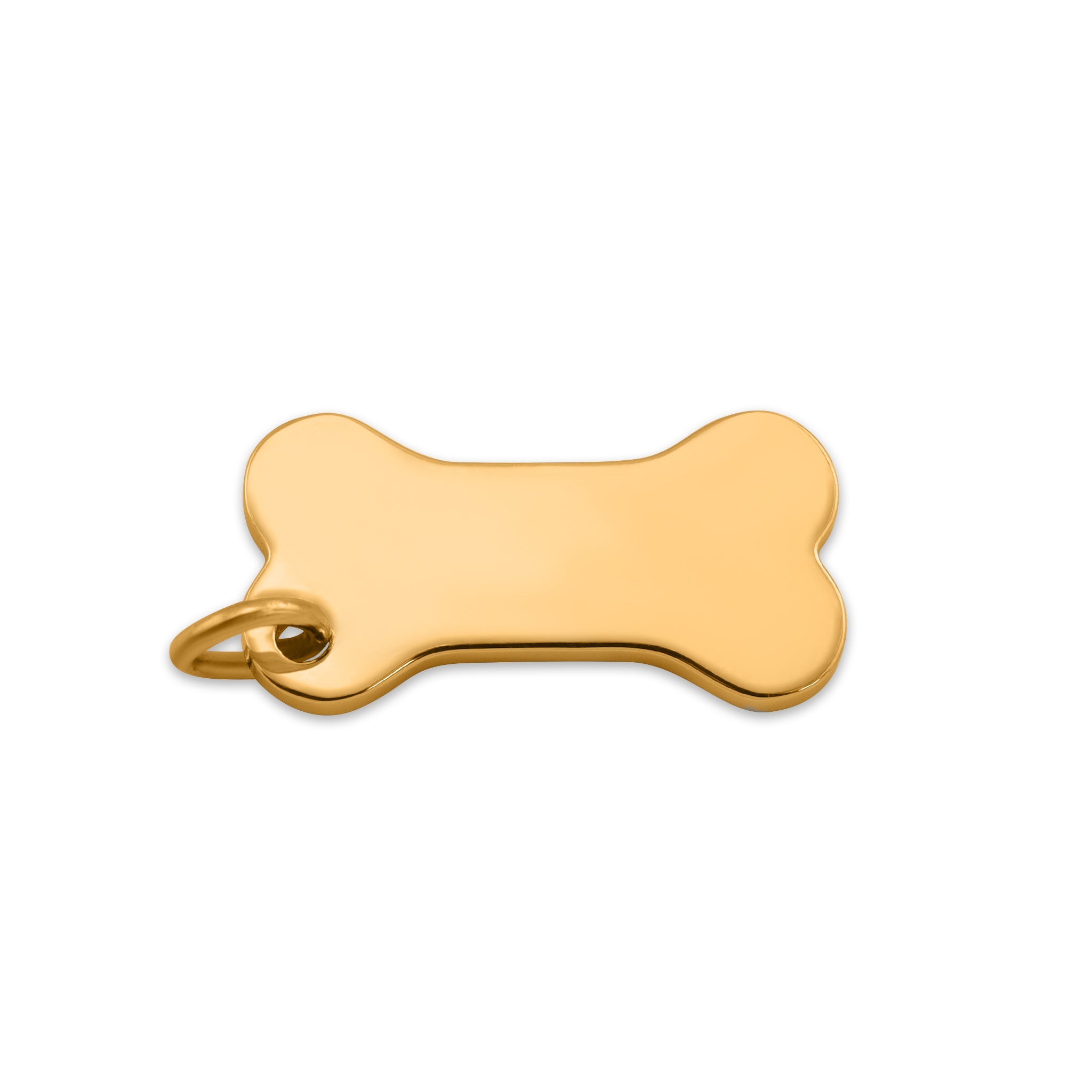 Wholesale Stainless Steel Dog Bone Pendant Charm Stamping Engraving Gold