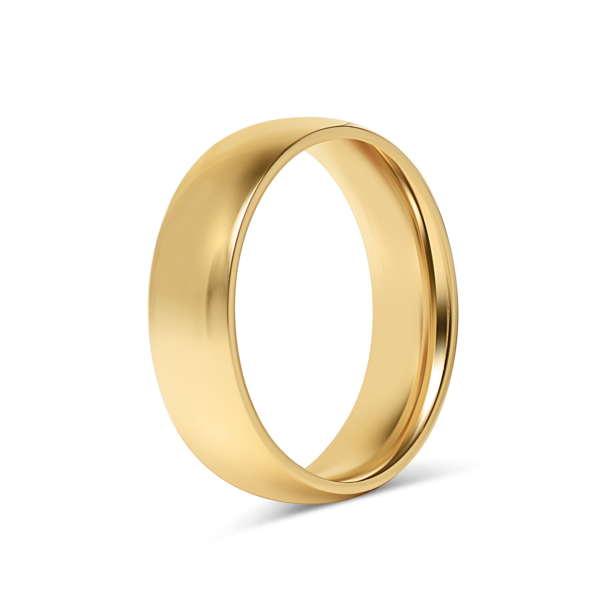 Gold Stainless Steel Ring 5MM