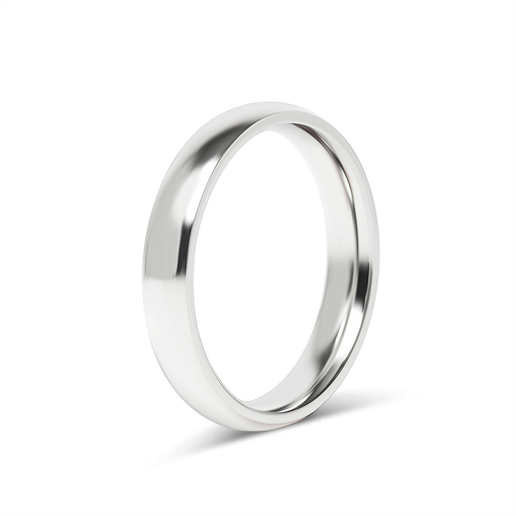 Highly Polished Rounded Stainless Steel Blank Ring 2mm - 6mm