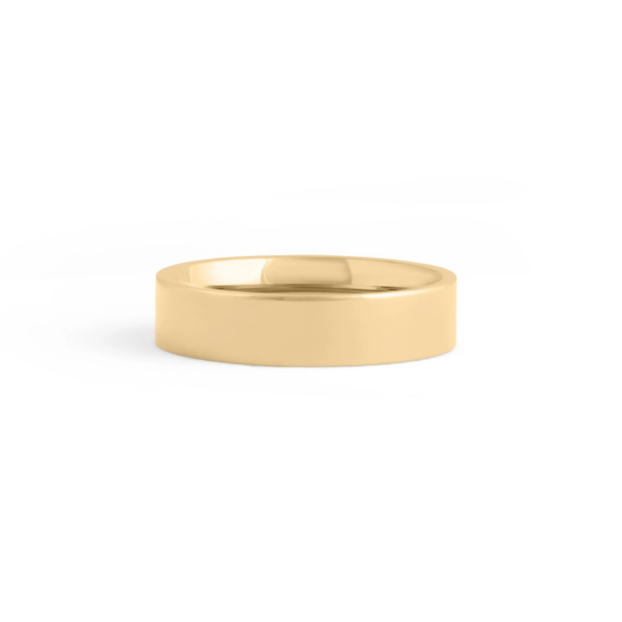 Wholesale jewelry 14K Gold Filled Plus Flat Blank Ring- main- 5mm