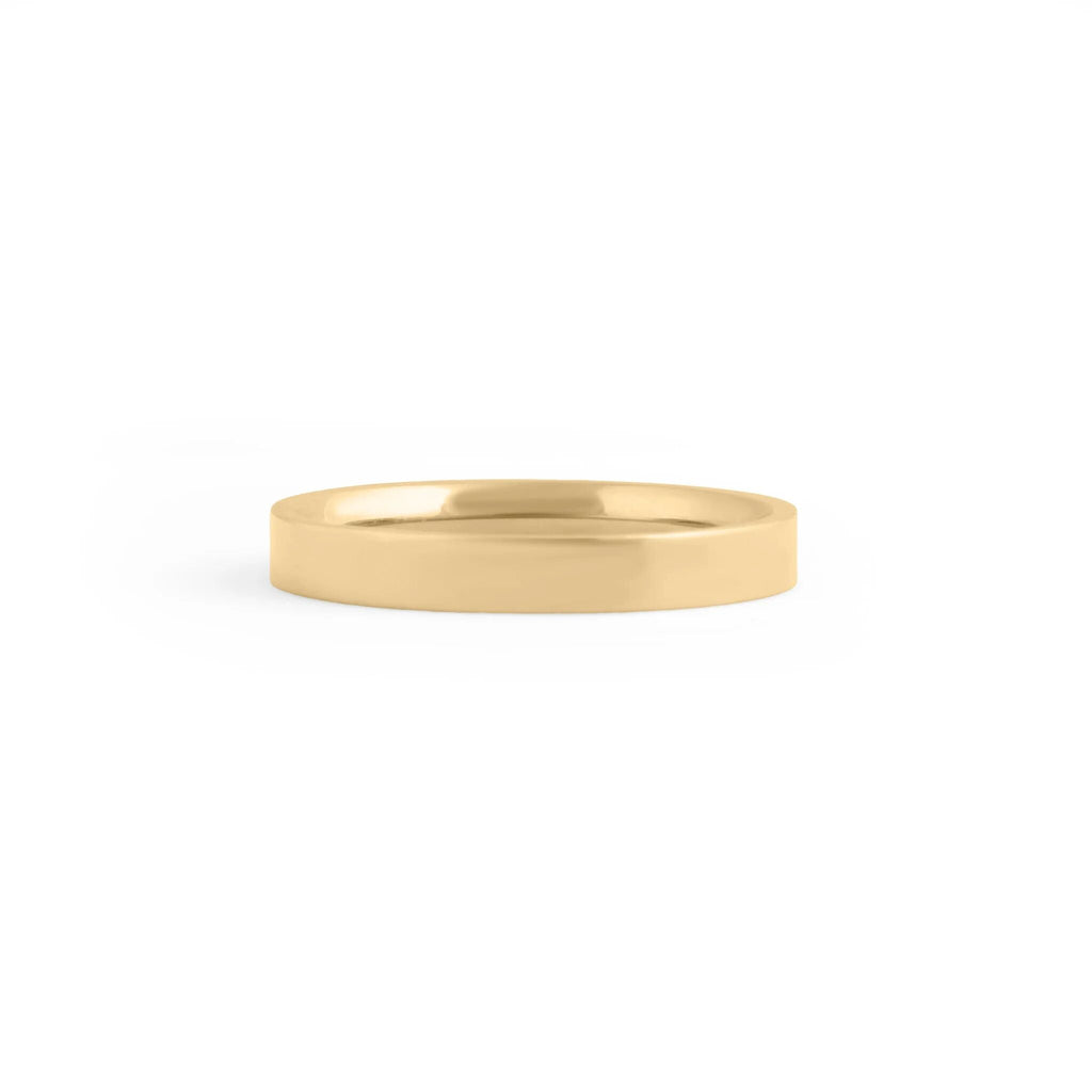 Wholesale jewelry 14K Gold Filled Plus Flat Blank Ring- main- 3mm 