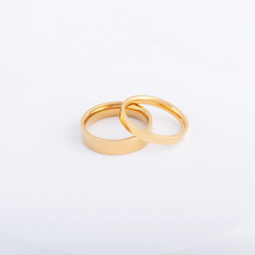 Wholesale jewelry 14K Gold Filled Plus Flat Blank Ring- studio- 3mm and 5mm