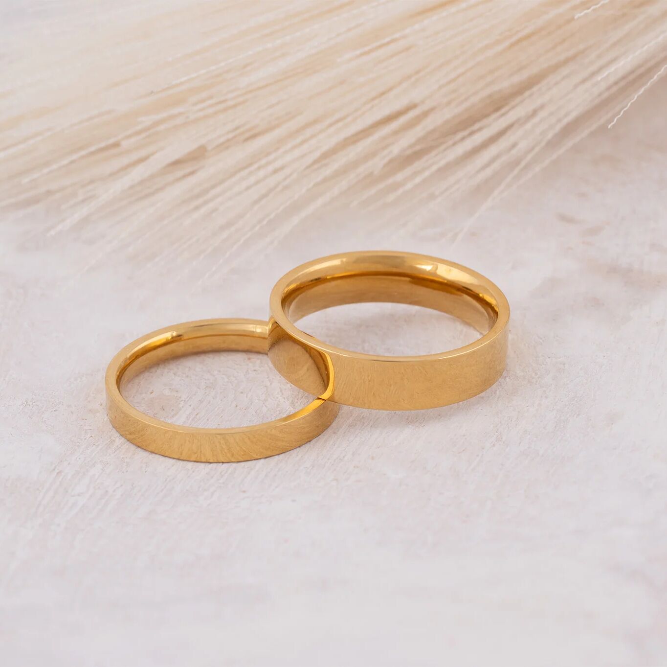 Wholesale jewelry 14K Gold Filled Plus Flat Blank Ring- studio- 3mm and 5mm