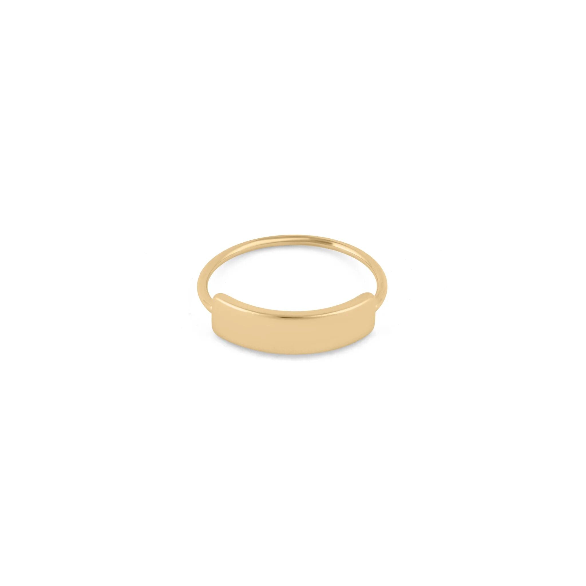 Wholesale Jewelry 14K Gold Filled Plus Blank Stamping Ring- Main