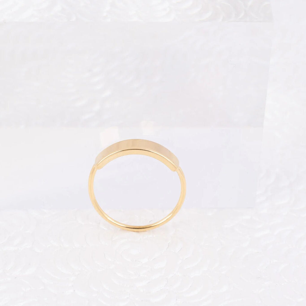 Wholesale Jewelry 14K Gold Filled Plus Blank Stamping Ring- Studio