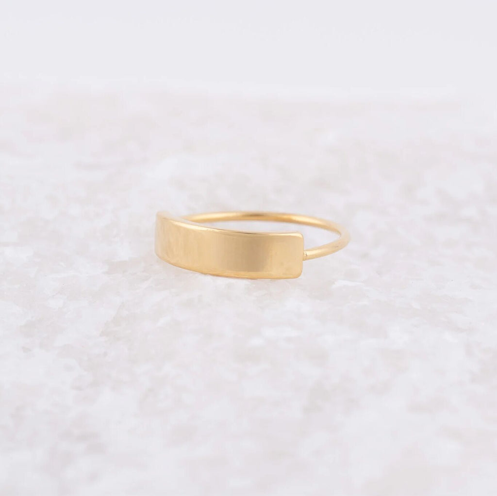 Wholesale Jewelry 14K Gold Filled Plus Blank Stamping Ring- Studio