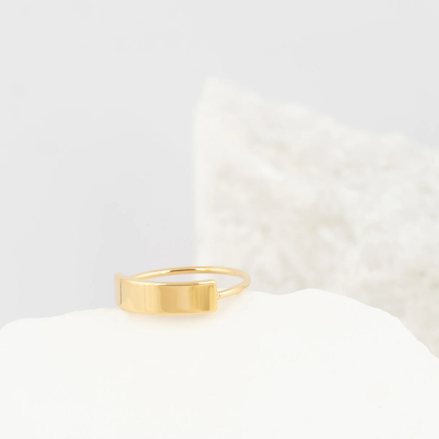 Wholesale Jewelry 14K Gold Filled Plus Blank Stamping Ring- Studio